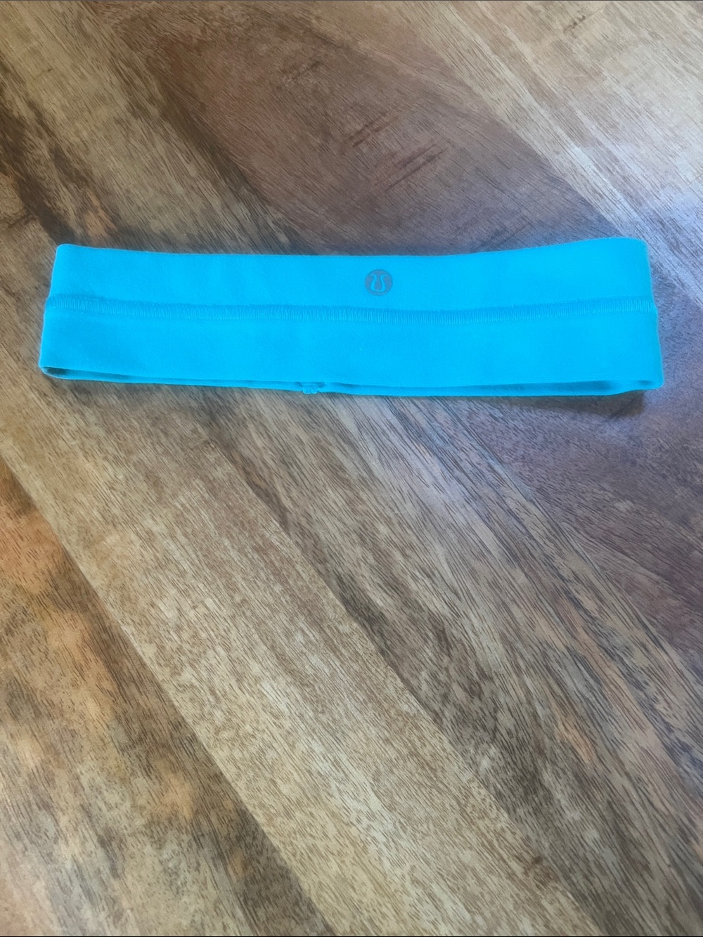 lululemon aqua blue performance headband